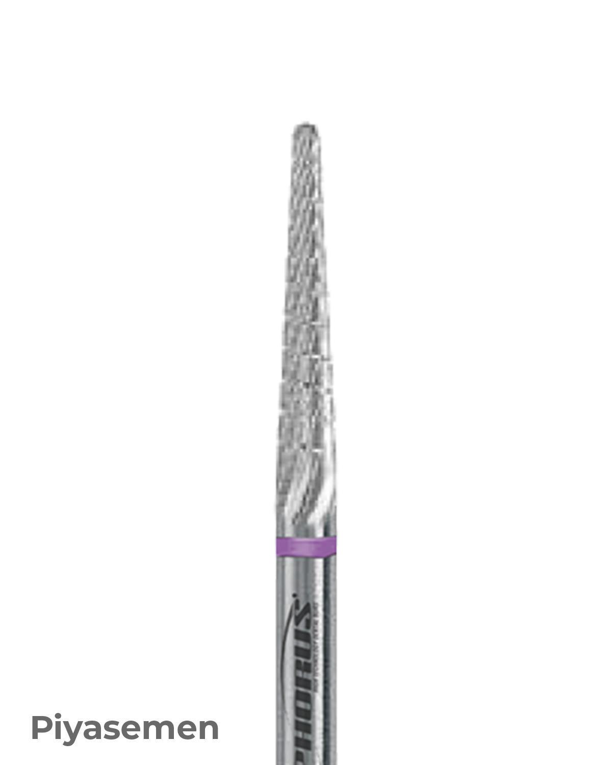 HBCC261 Piyesemen Tungsten Karbit Yuvarlak Bitim Konik, Laboratuvar Frez