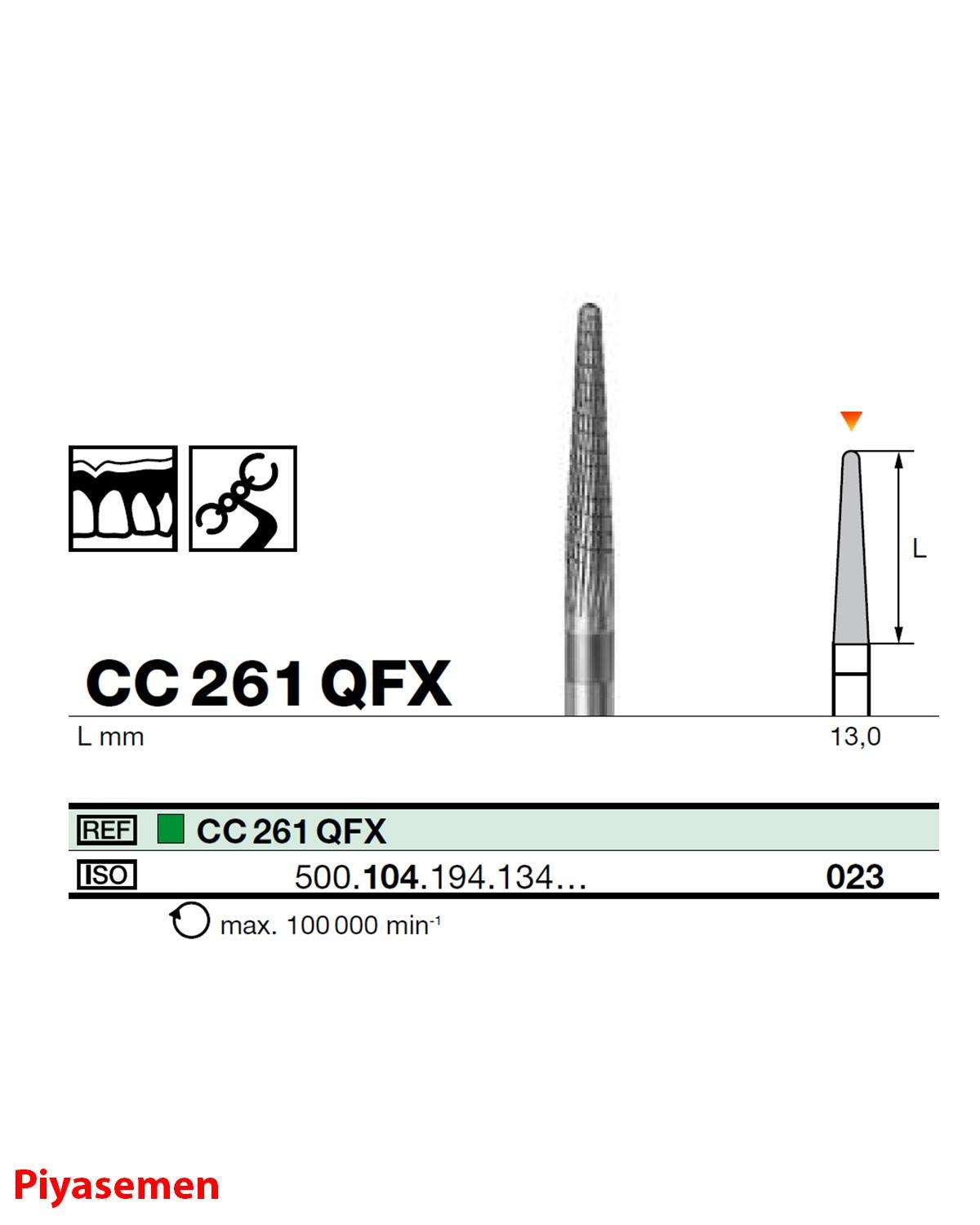 HBCC261 Piyesemen Tungsten Karbit Yuvarlak Bitim Konik, Laboratuvar Frez