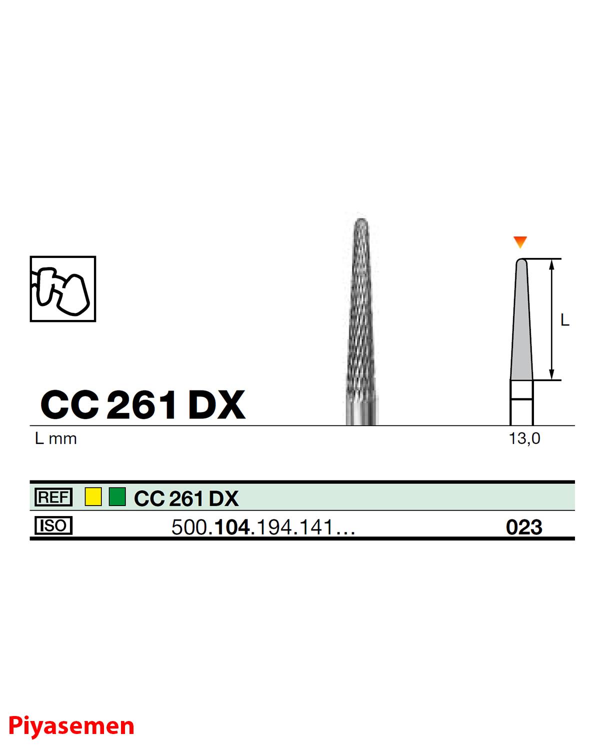 HBCC261 Piyesemen Tungsten Karbit Yuvarlak Bitim Konik, Laboratuvar Frez