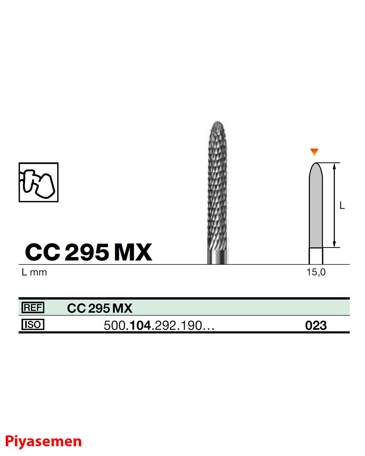 HBCC295 Piyesemen Tungsten Karbit Konik Uçlu Silindir, Laboratuvar Frez