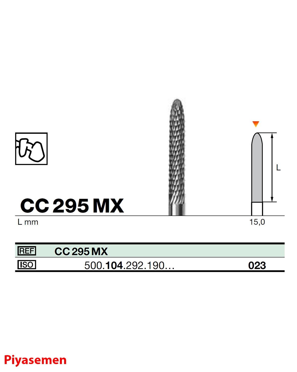HBCC295 Piyesemen Tungsten Karbit Konik Uçlu Silindir, Laboratuvar Frez