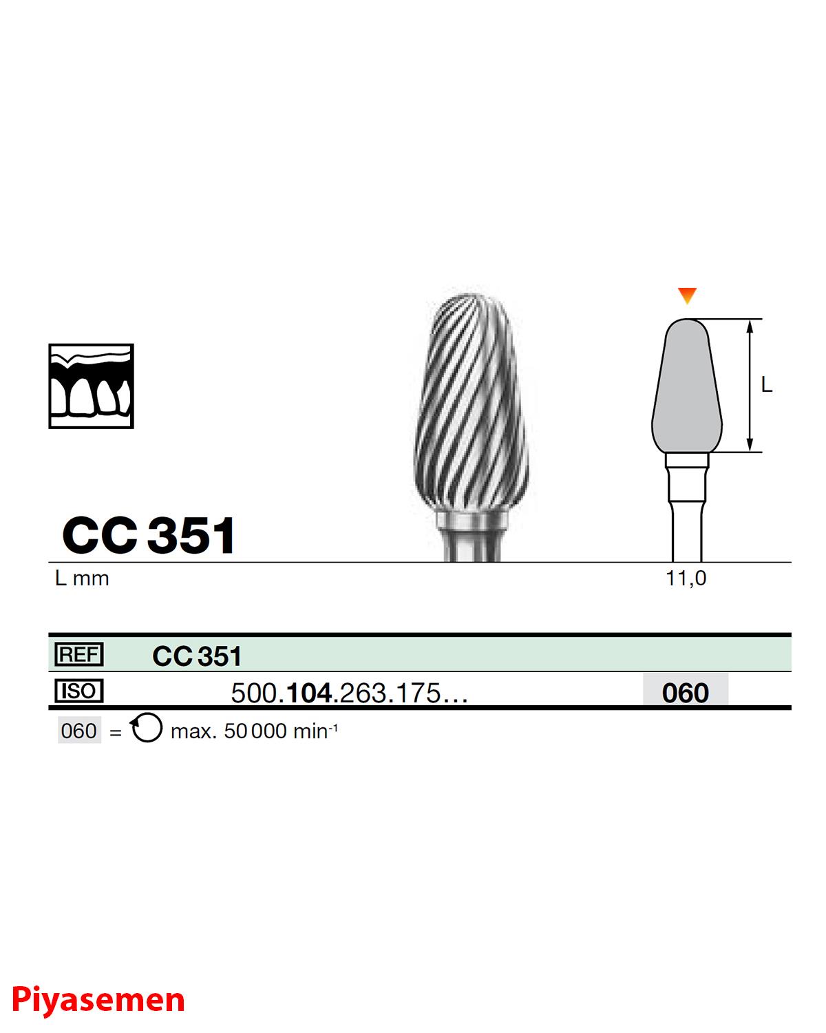 HBCC351 Piyesemen Tungsten Karbit Labut, Laboratuvar Frez