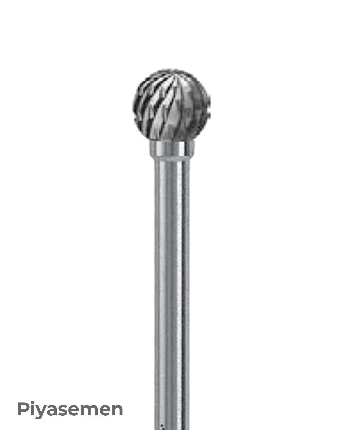 HBCC71 Piyesemen Tungsten Karbit Top baş, Rond, Laboratuvar Frez