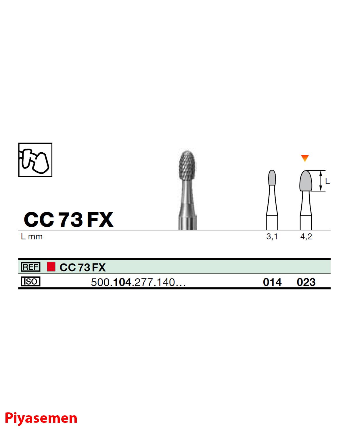 HBCC73 Piyesemen Tungsten Karbit Labut, Laboratuvar Frez