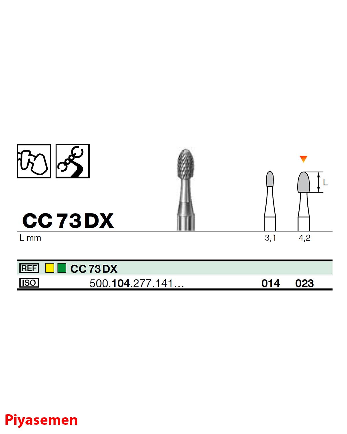 HBCC73 Piyesemen Tungsten Karbit Labut, Laboratuvar Frez