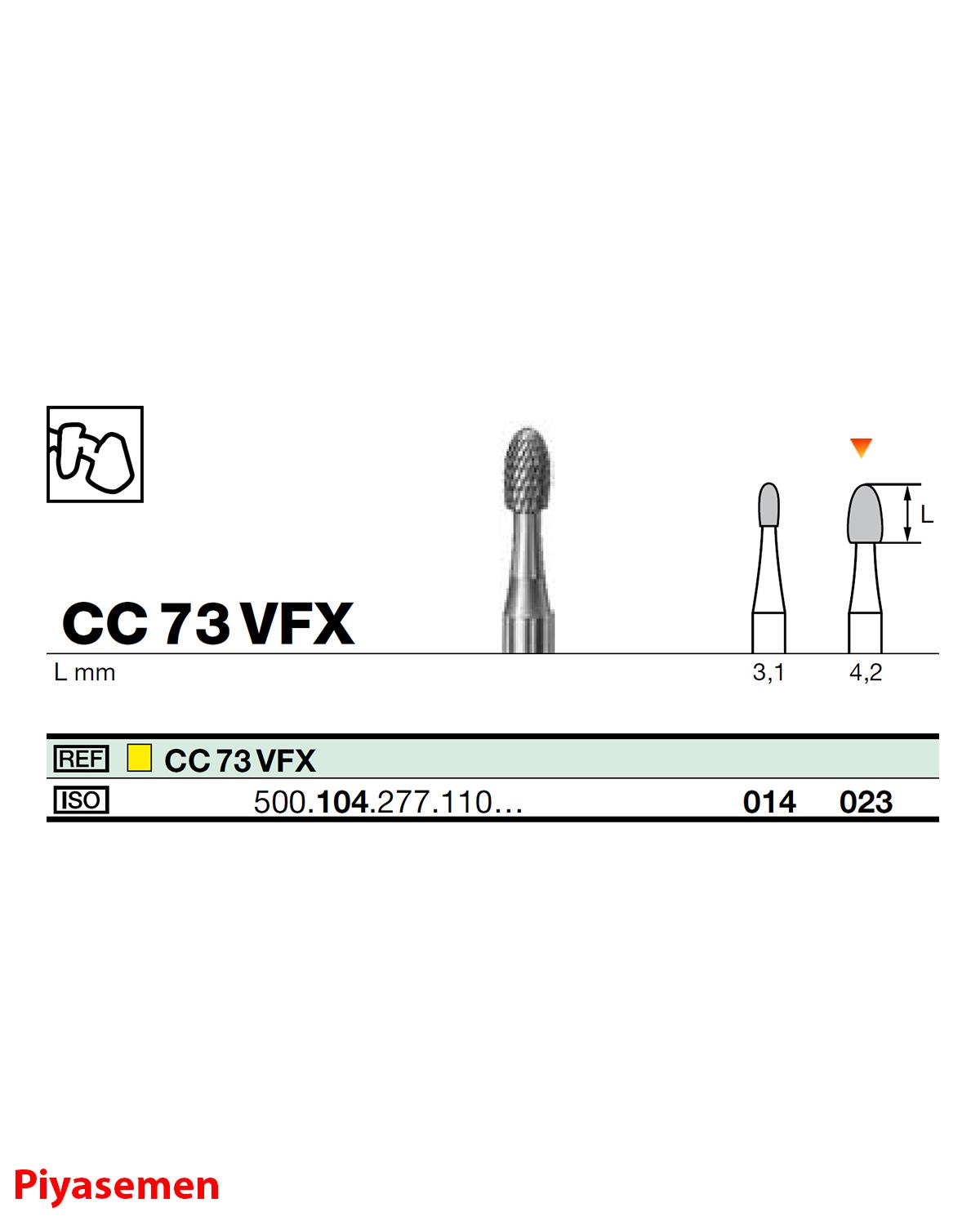 HBCC73 Piyesemen Tungsten Karbit Labut, Laboratuvar Frez