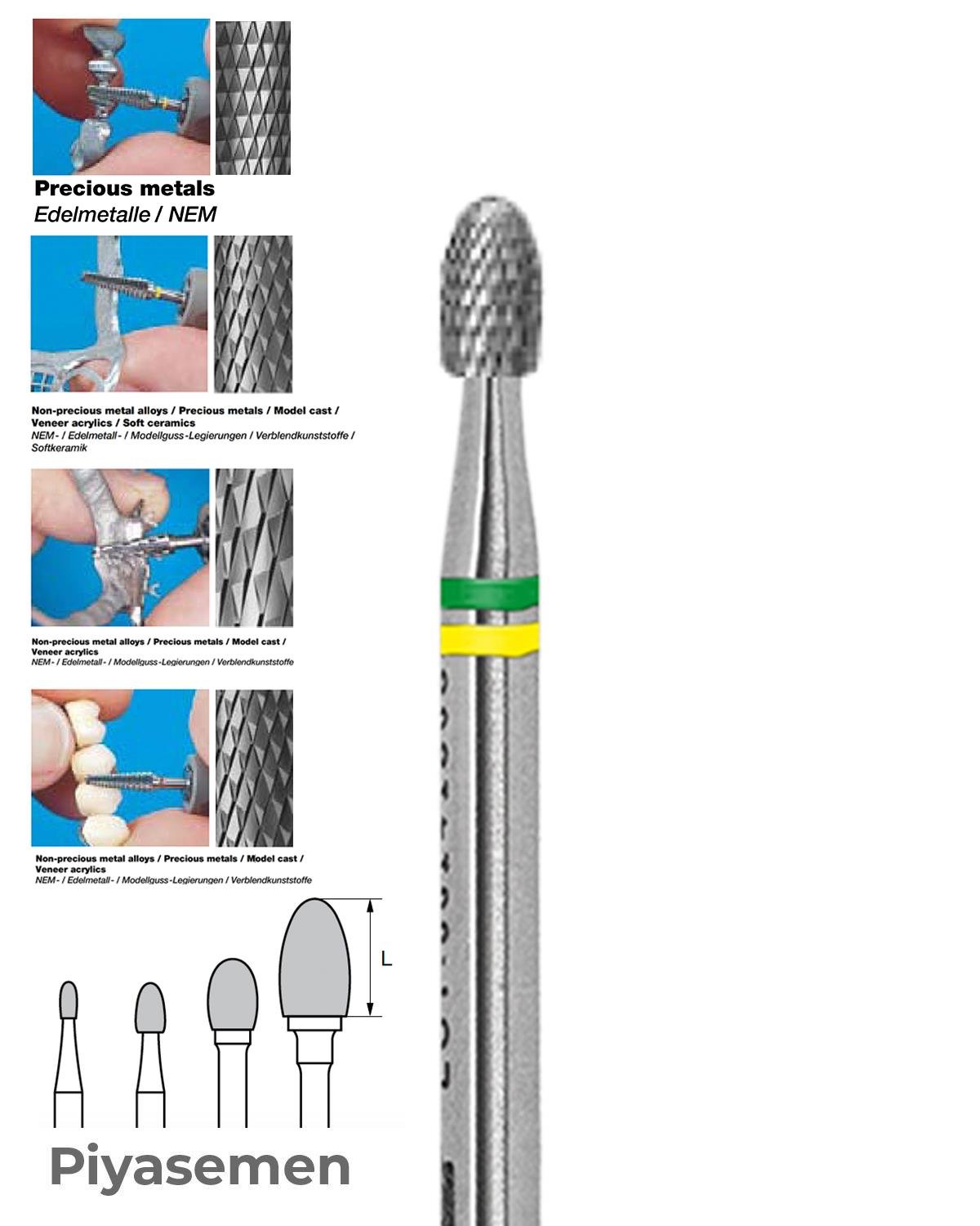 HBCC73 Piyesemen Tungsten Karbit Labut, Laboratuvar Frez
