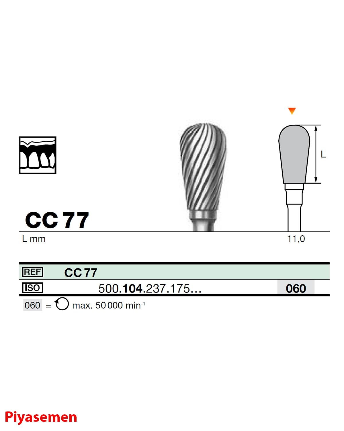 HBCC77 Piyesemen Tungsten Karbit Armut, Laboratuvar Frez