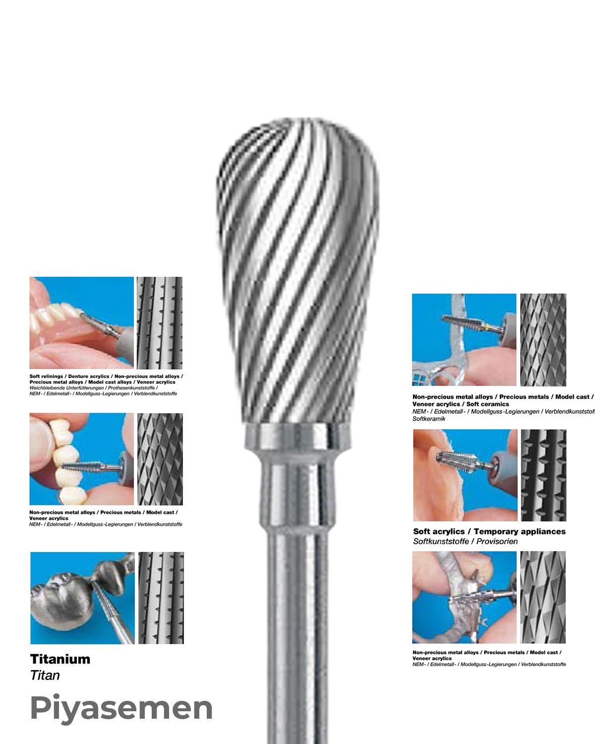 HBCC77 Piyesemen Tungsten Karbit Armut, Laboratuvar Frez