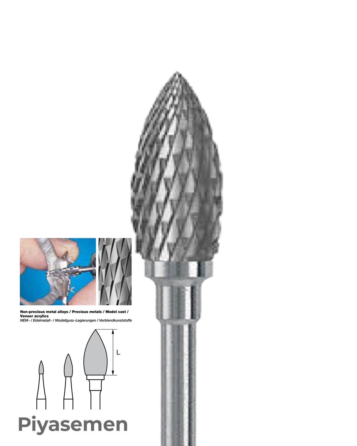 HBCC78 Piyesemen Tungsten Karbit Labut, Laboratuvar Frez