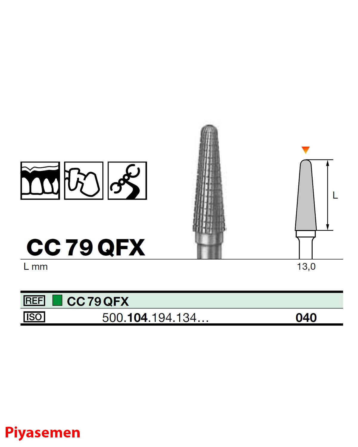 HBCC79 Piyesemen Tungsten Karbit Yuvarlak Bitim Konik, Laboratuvar Frez