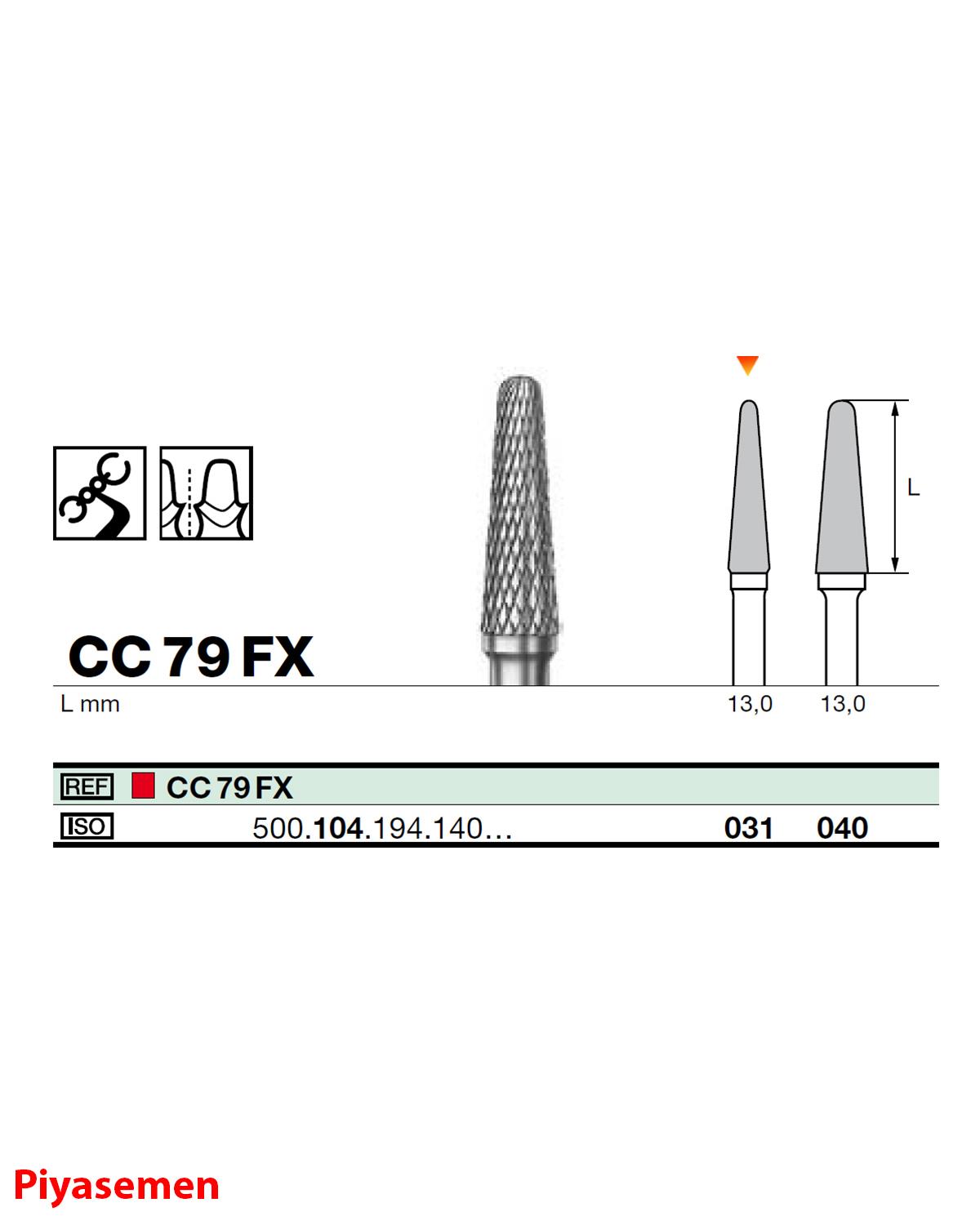 HBCC79 Piyesemen Tungsten Karbit Yuvarlak Bitim Konik, Laboratuvar Frez