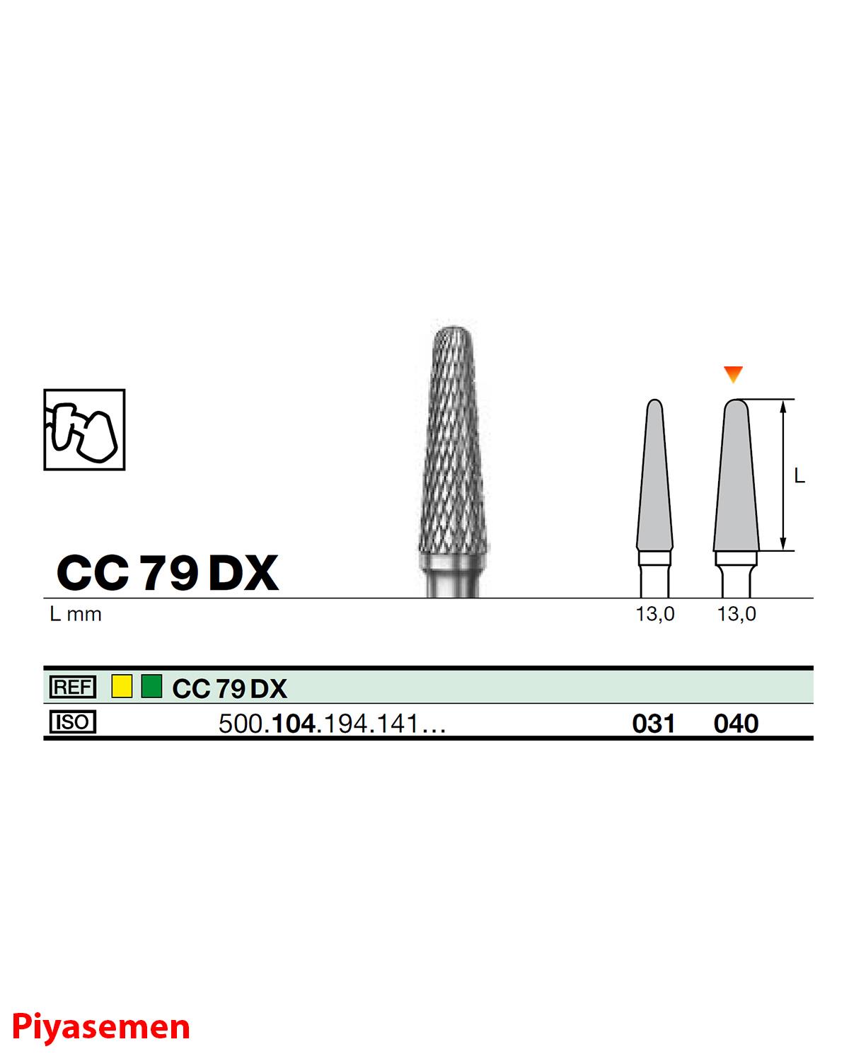 HBCC79 Piyesemen Tungsten Karbit Yuvarlak Bitim Konik, Laboratuvar Frez