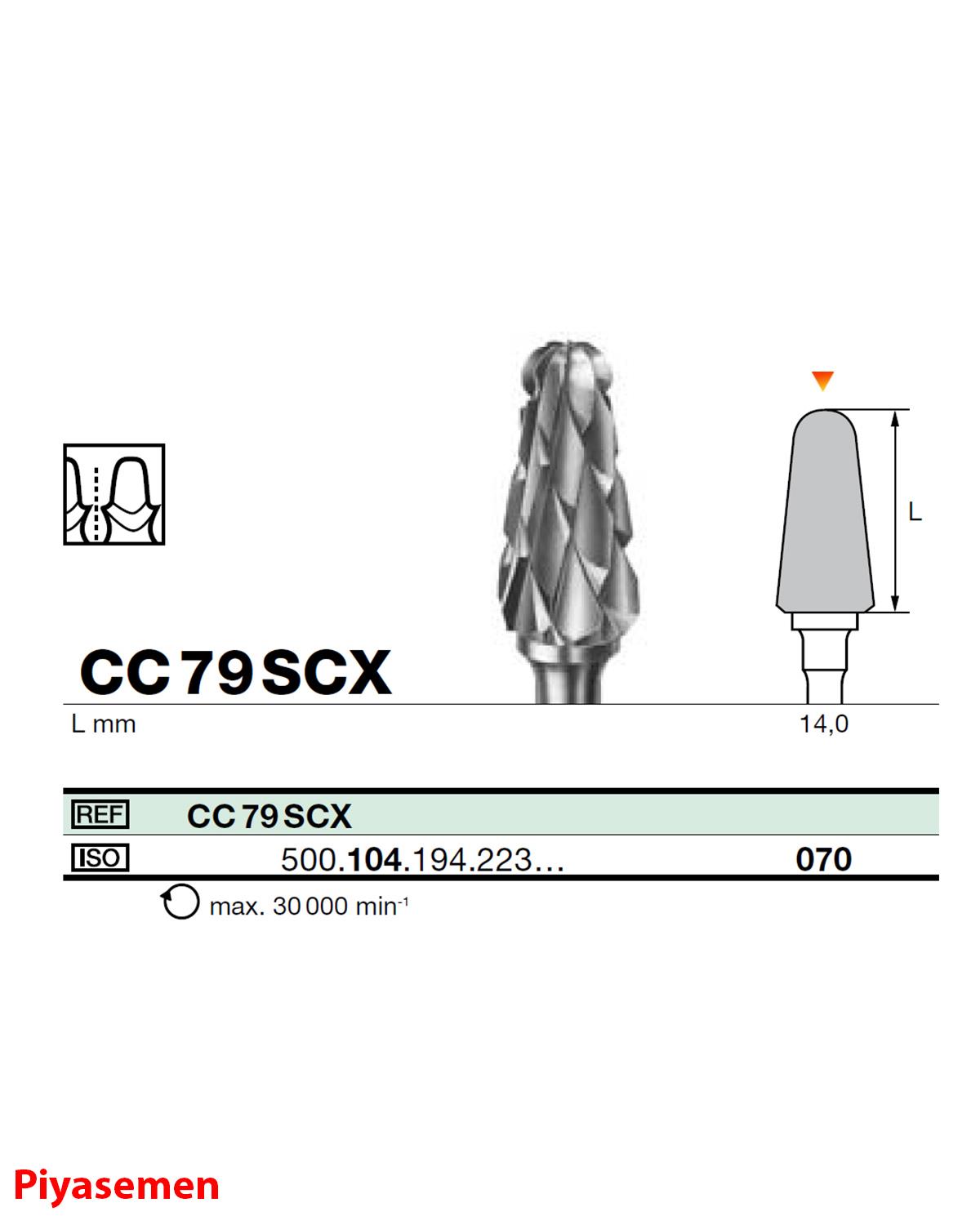 HBCC79 Piyesemen Tungsten Karbit Yuvarlak Bitim Konik, Laboratuvar Frez