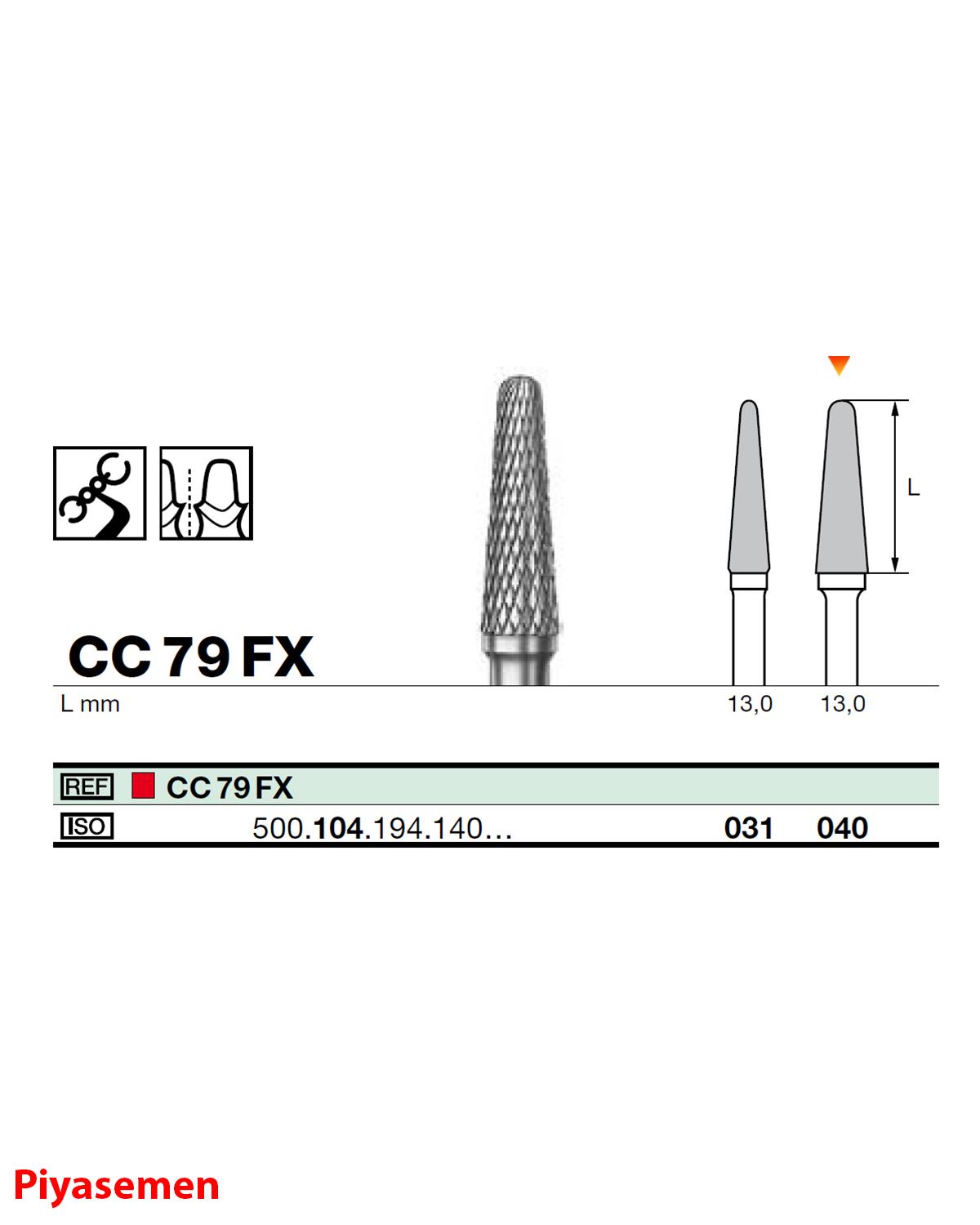 HBCC79 Piyesemen Tungsten Karbit Yuvarlak Bitim Konik, Laboratuvar Frez