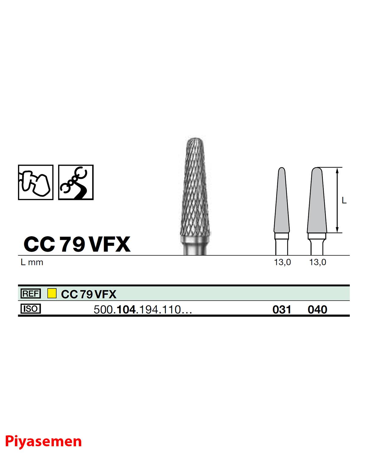 HBCC79 Piyesemen Tungsten Karbit Yuvarlak Bitim Konik, Laboratuvar Frez