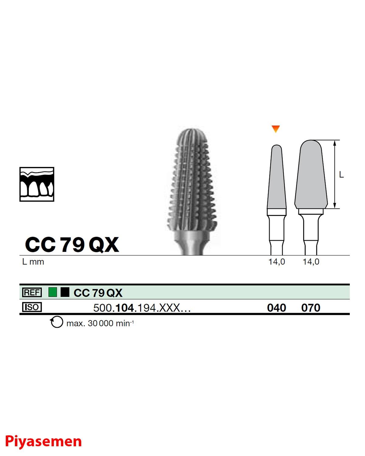 HBCC79 Piyesemen Tungsten Karbit Yuvarlak Bitim Konik, Laboratuvar Frez