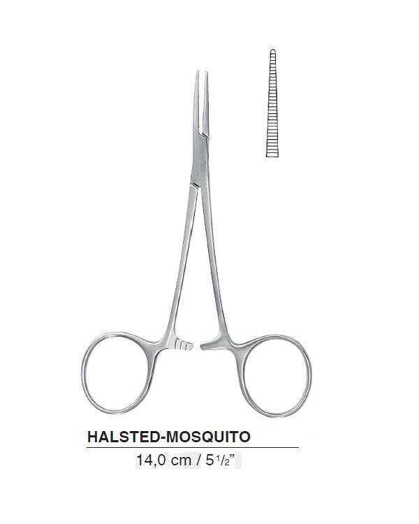 Hemostat (Klemp) Halsted-Mosquito 14cm