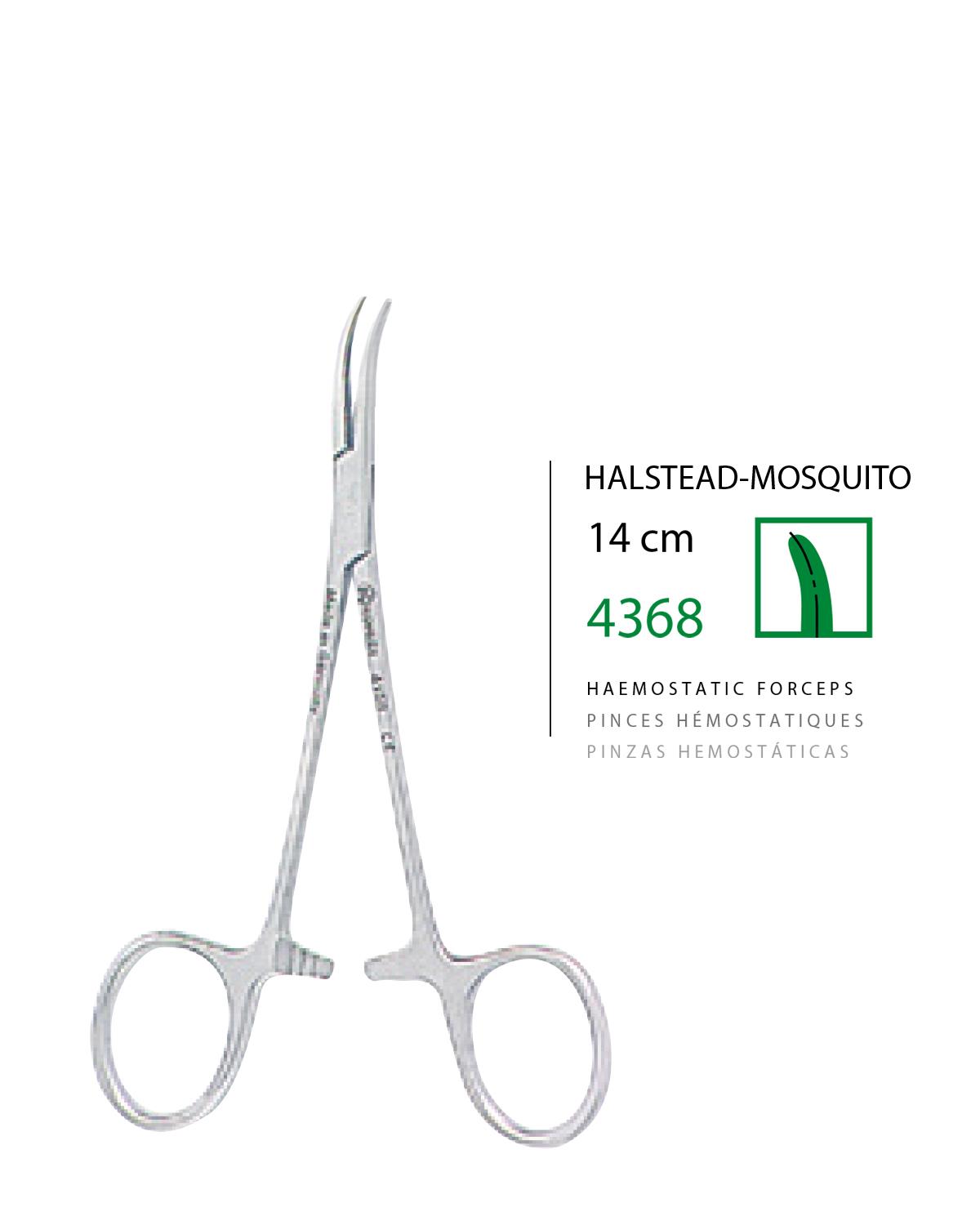 Hemostat (Klemp) Halsted-Mosquito 14cm