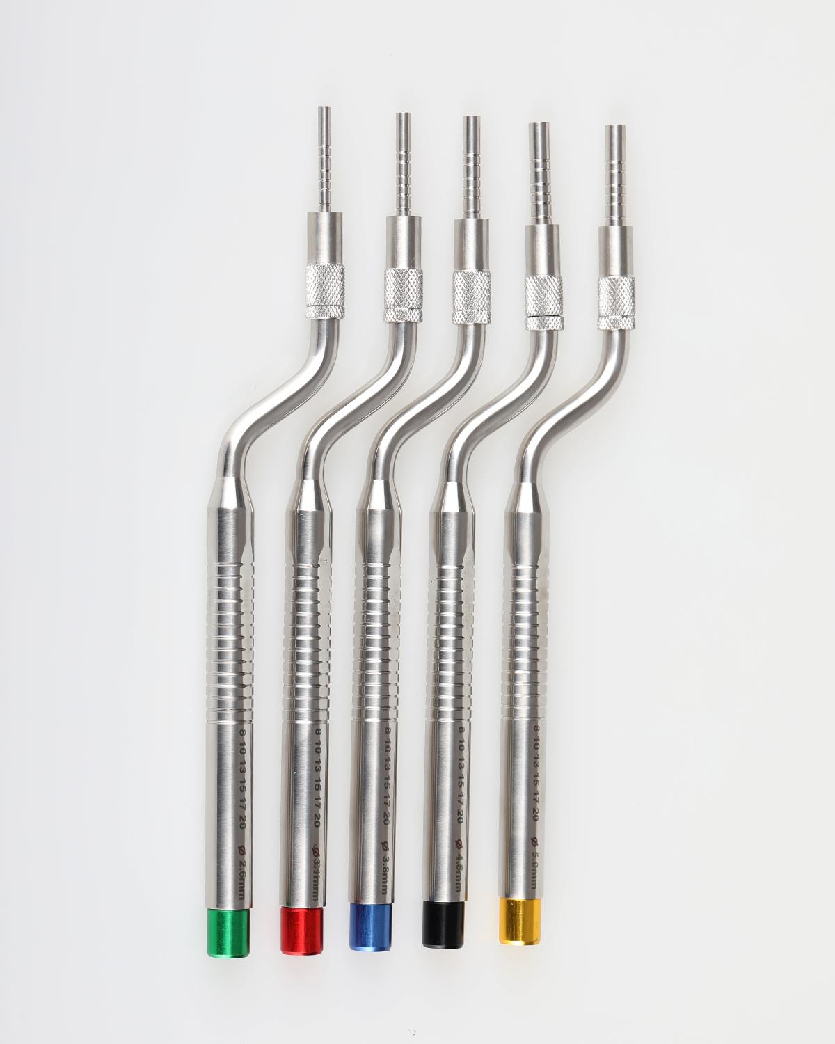 İç Bükey L açılı Osteotom 2.2/2.8/3.2/3.5/4.2mm 17cm 6 Ad./Kaset (Çekiçli)