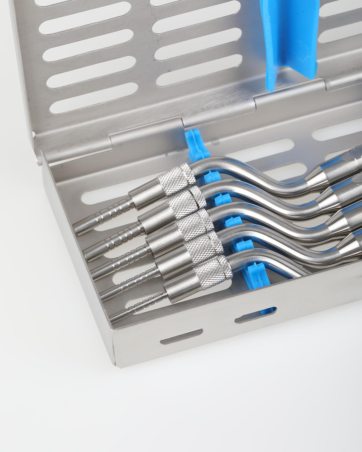 İç Bükey L açılı Osteotom 2.2/2.8/3.2/3.5/4.2mm 17cm 6 Ad./Kaset (Çekiçli)