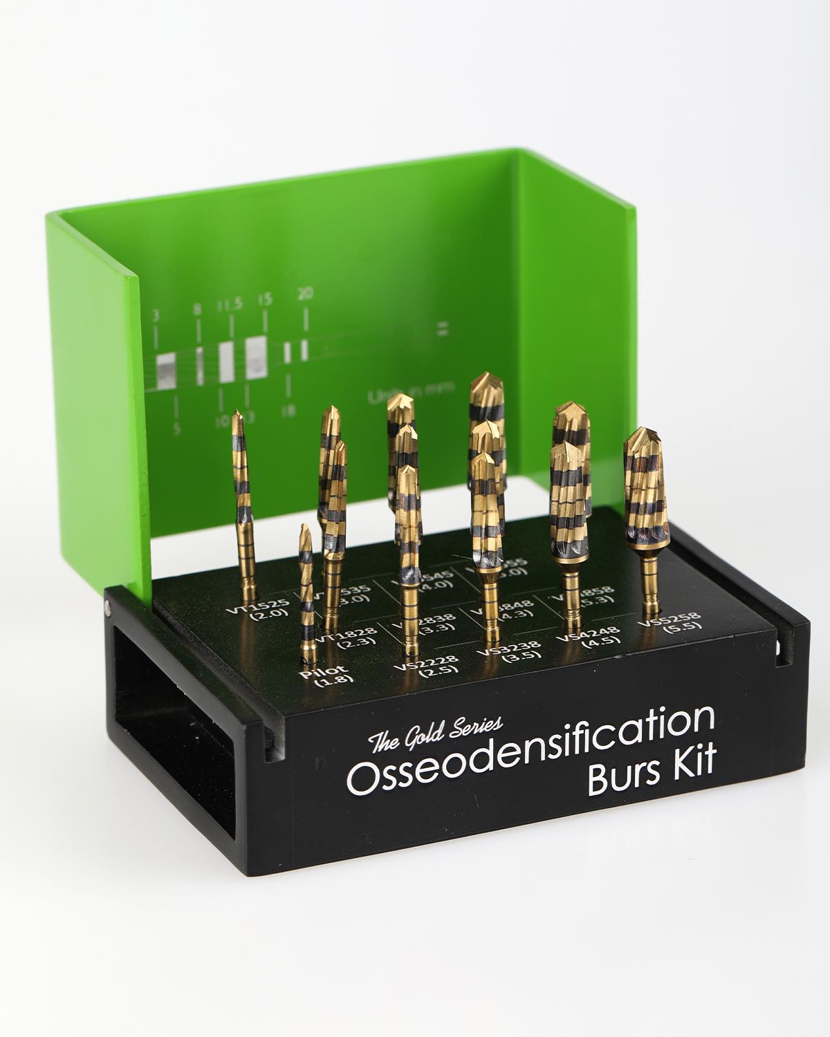 İmplant Frezi ve Parçaları SAP ÖZELLİĞİ: Çelik İmplant Frezi ve Parçaları UÇ ÖZELLİĞİ: Siyah Titanyum Kaplama Çelik  İmplant Frezi ve Parçaları Set 13 Ad./Kaset