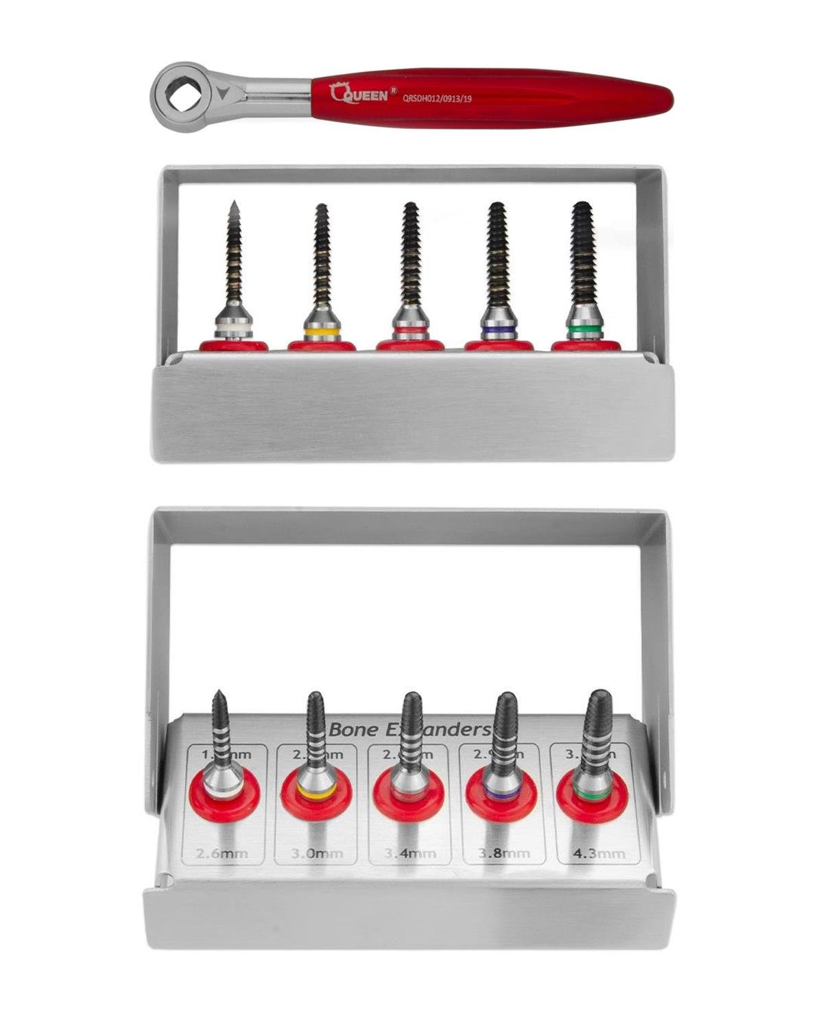 Kemik Genişletme Frezi Bone Expender Set 5 Ad./Kaset + Raşet