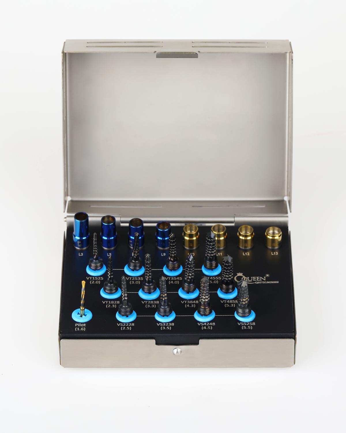 Kemik Genişletme Seti,Stoperli Osseodensification Kit 21 Ad./Kaset