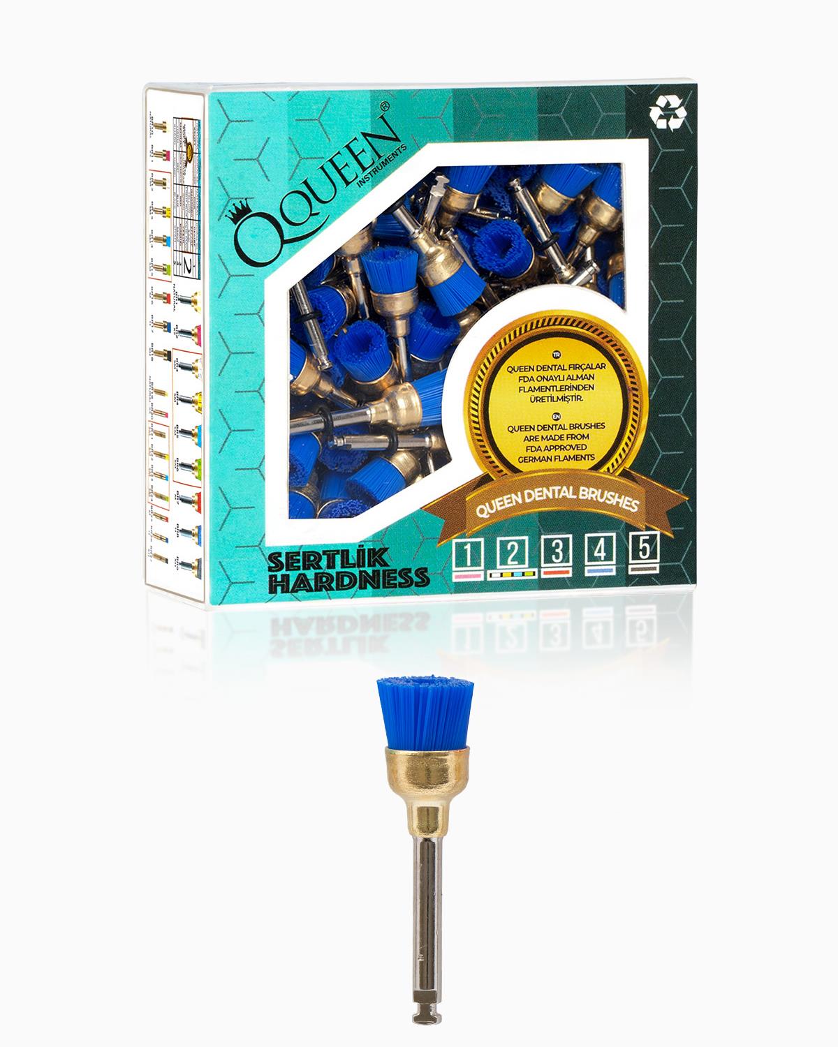 Mavi sert (Sertlik:4) polisaj fırçası 7mm