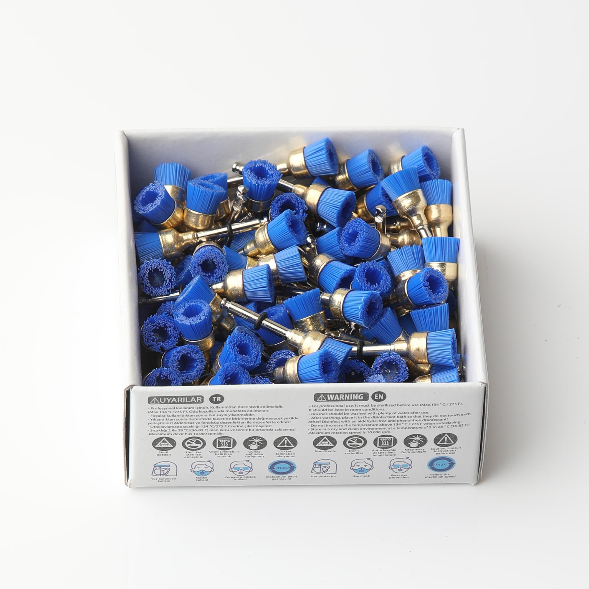 Mavi sert (Sertlik:4) polisaj fırçası 7mm