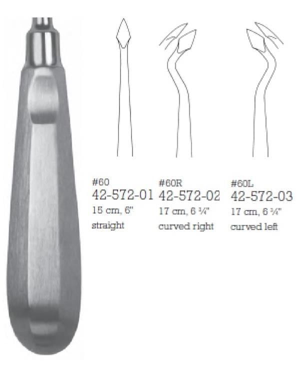 Ok Uçlu Elevatör Seti 4mm 16cm 3 Parça/Pkt