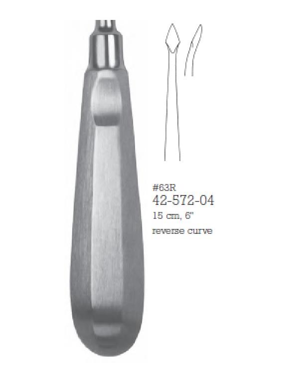 Öne-Arkaya Bükümlü Ok Uçlu Elevatör Fig63R 4mm 16cm