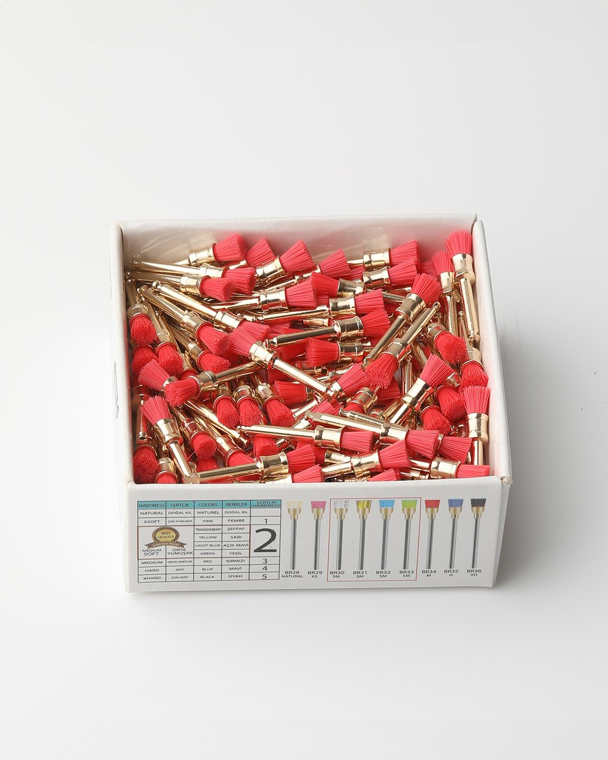 Pembe çok yumuşak (Sertlik 1) polisaj fırçası 5mm