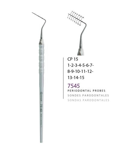 Periodontal Sond fig.CP 15 15,5cm