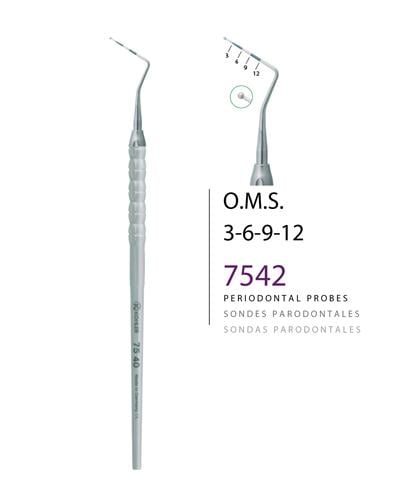 Periodontal Sond O.M.S. 3-6-9-12 15,5cm