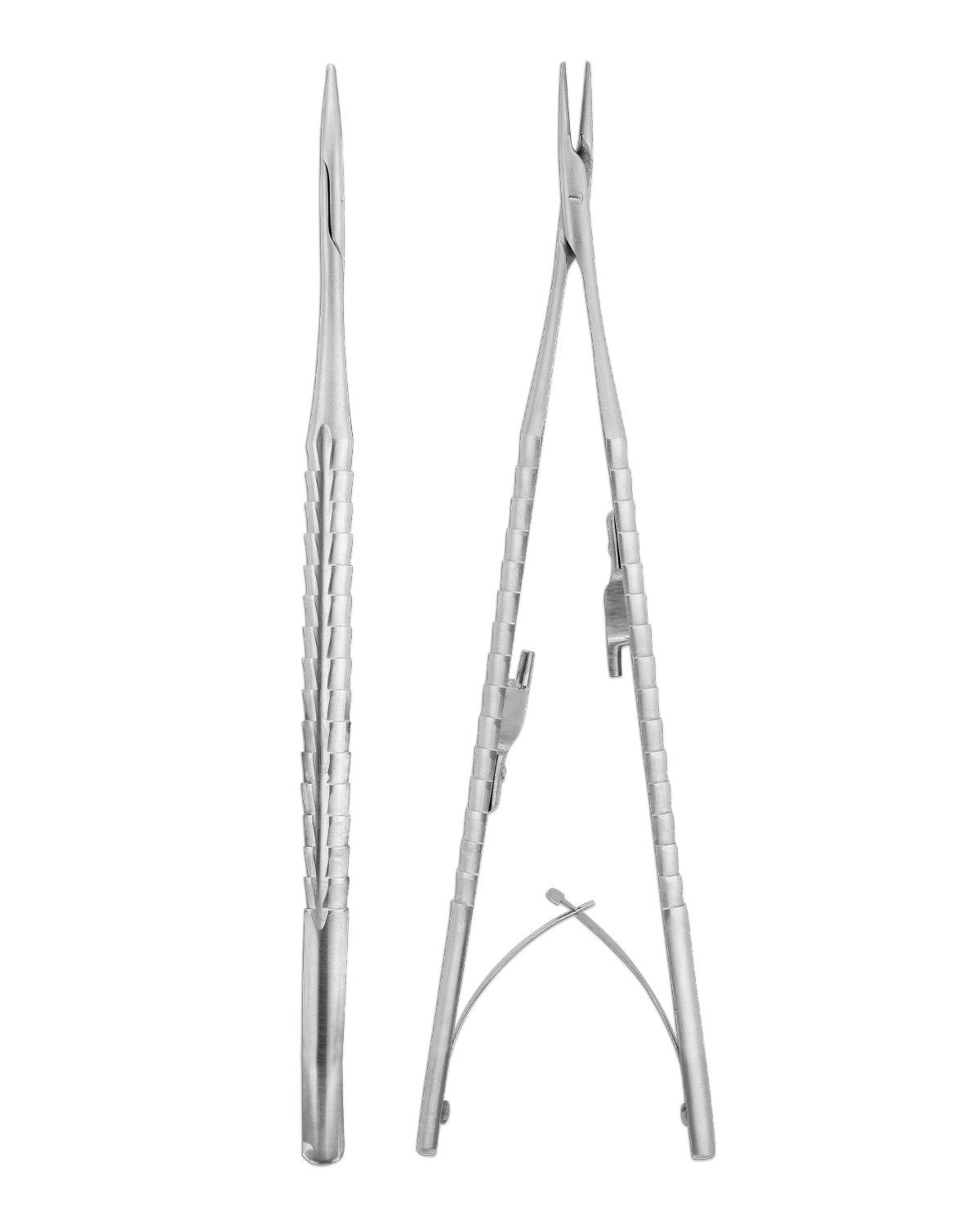 QMICNHTC012 SAVANATC Tungsten Carbide Düz Mikro Portegü Castroviejo 17cm