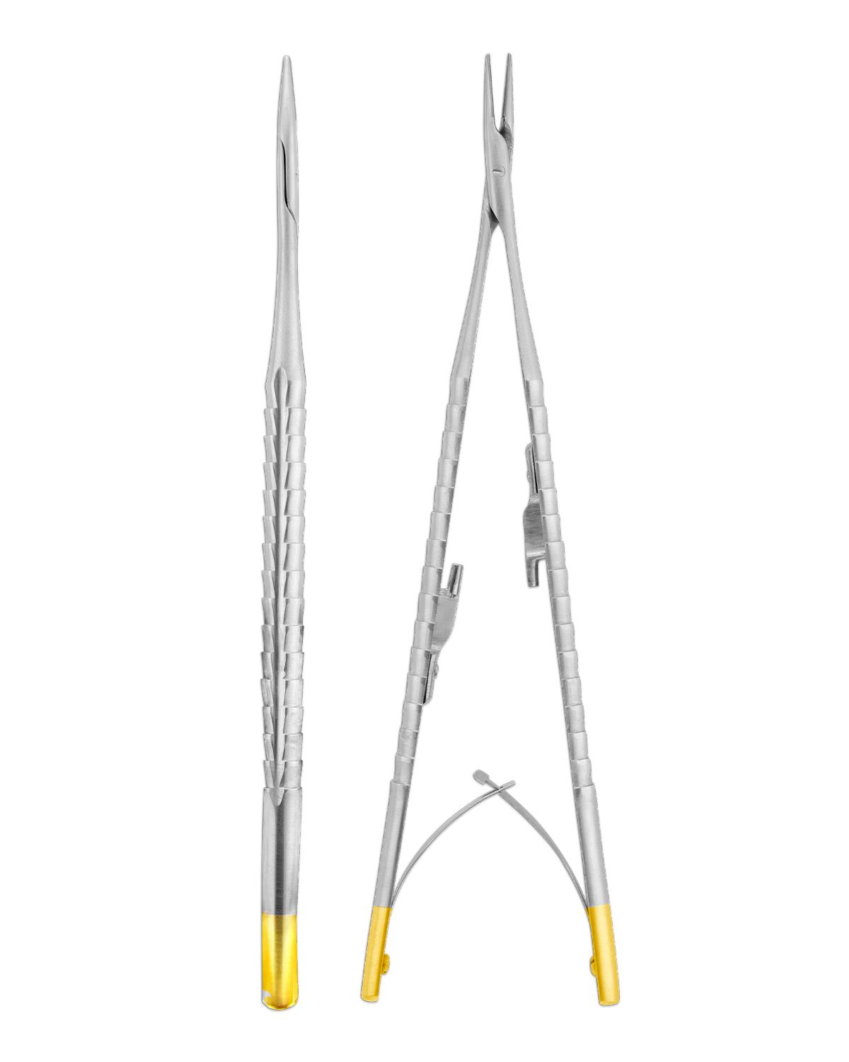 QMICNHTC012 SAVANATC Tungsten Carbide Düz Mikro Portegü Castroviejo 17cm