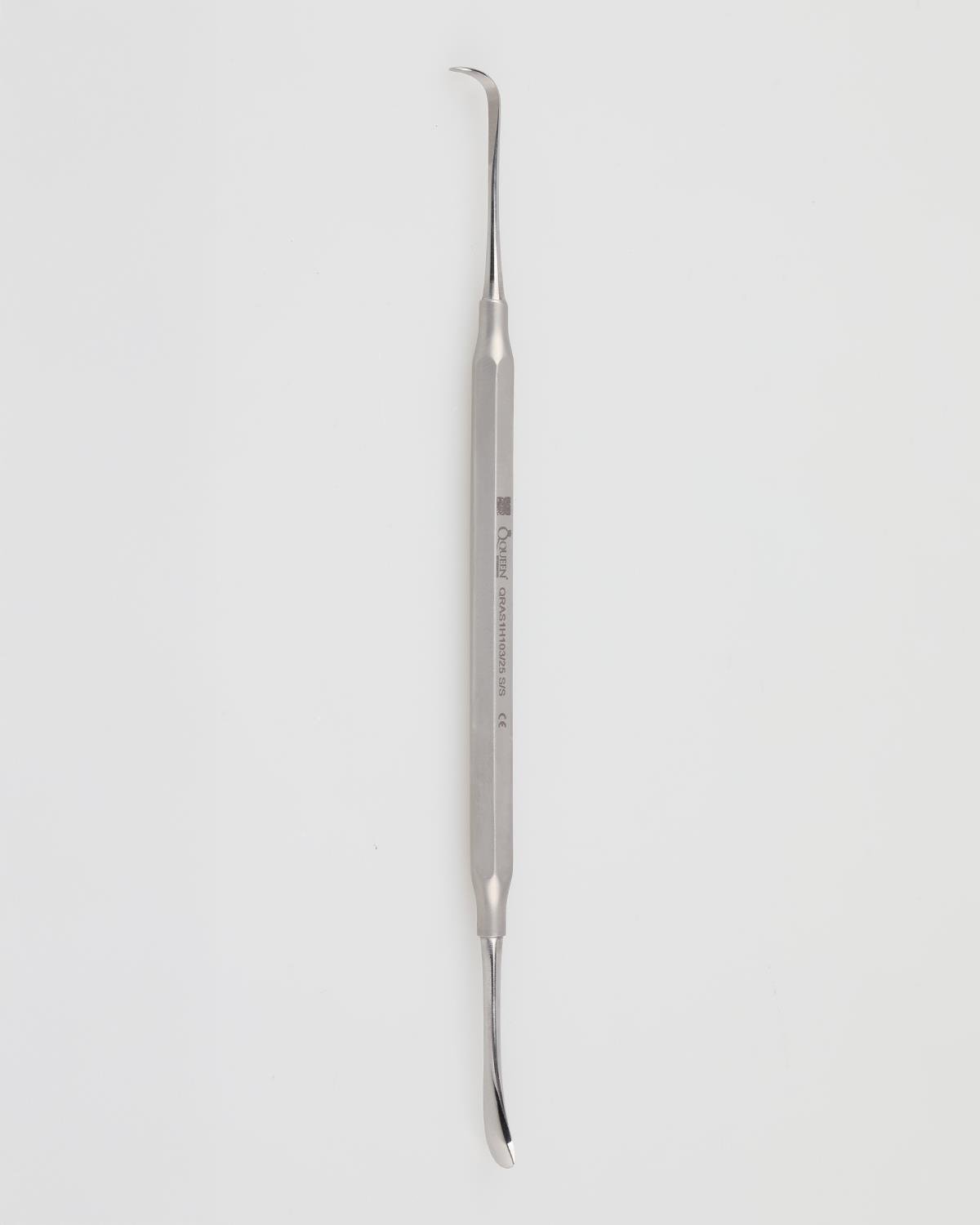 Queen  Açılı Oval-Oval Periost Elevatörü FREER 7mm-4mm 19cm - QRAS1H103