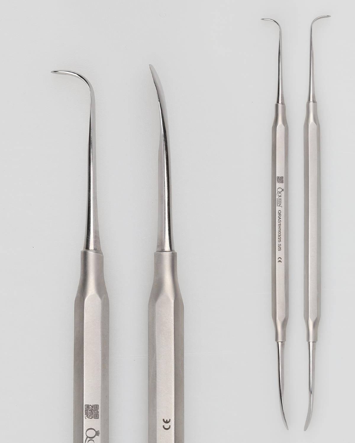 Queen  Açılı Oval-Oval Periost Elevatörü FREER 7mm-4mm 19cm - QRAS1H103