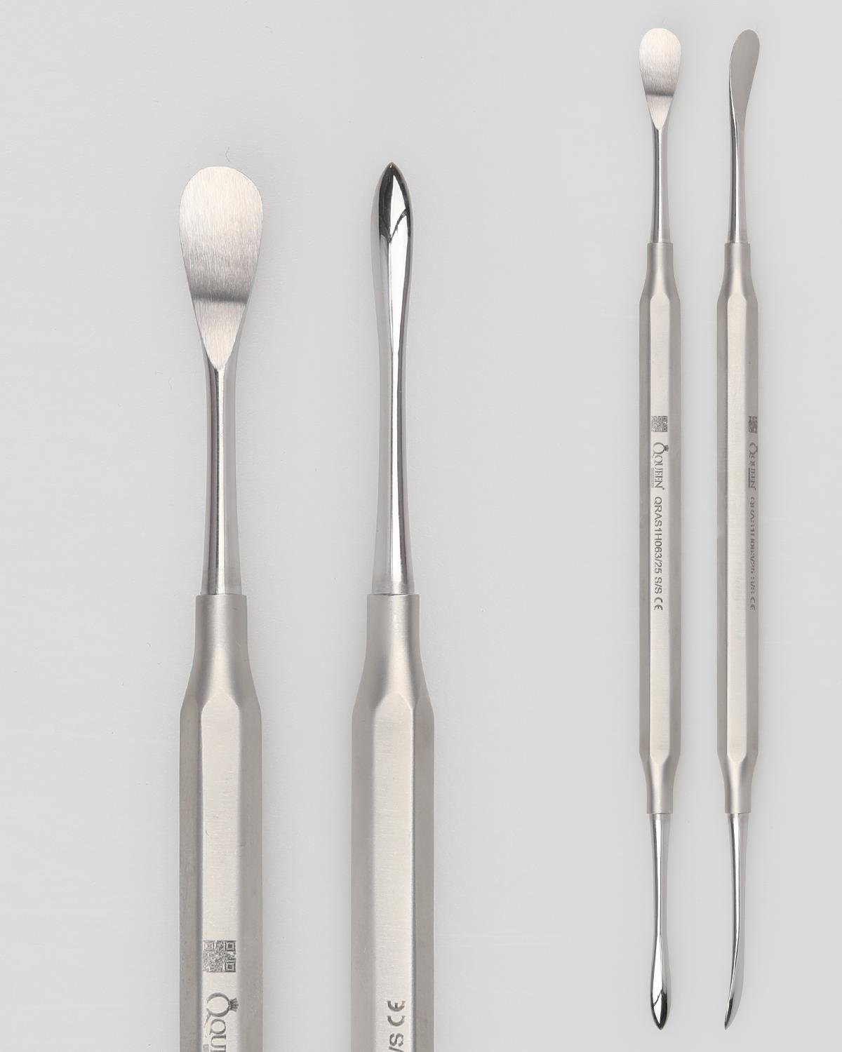 Queen  Doğrusal Oval-Sivri Periost Elevatörü Molt 8mm-4mm 19cm - QRAS1H063