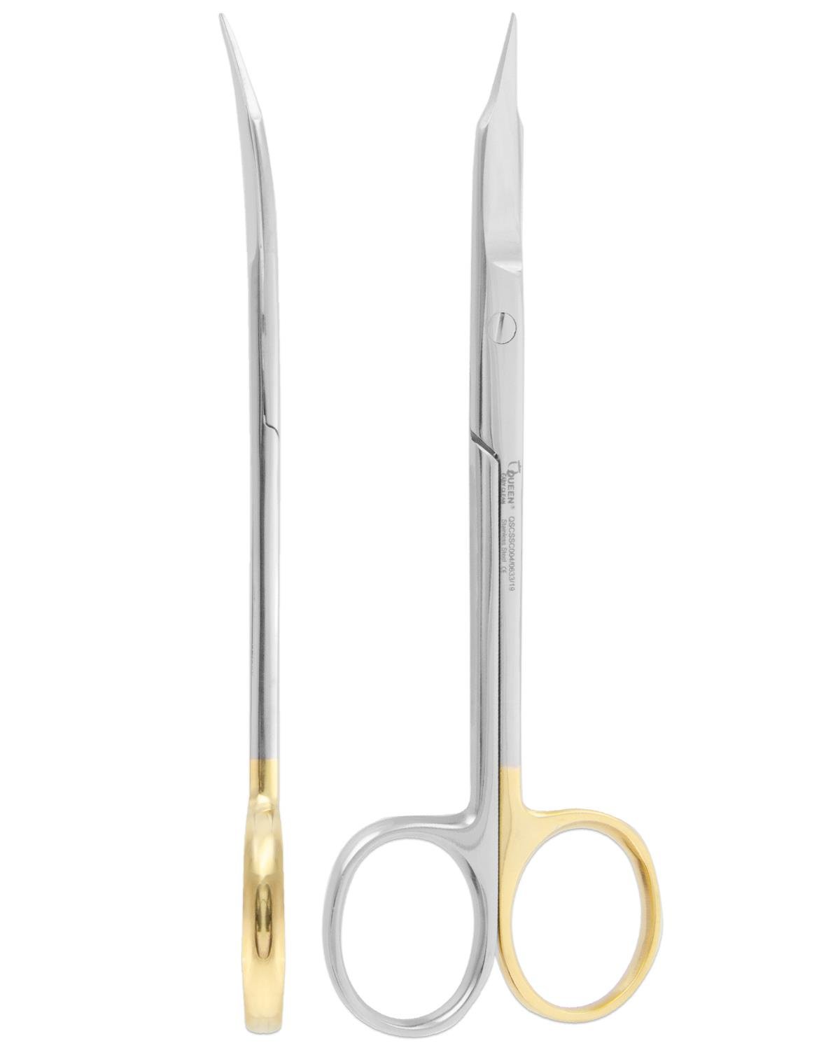 Queen Super Cut (Tırtıklı) Eğri Cerrahi Makas Goldmann-Fox 13cm - QSCSSC004