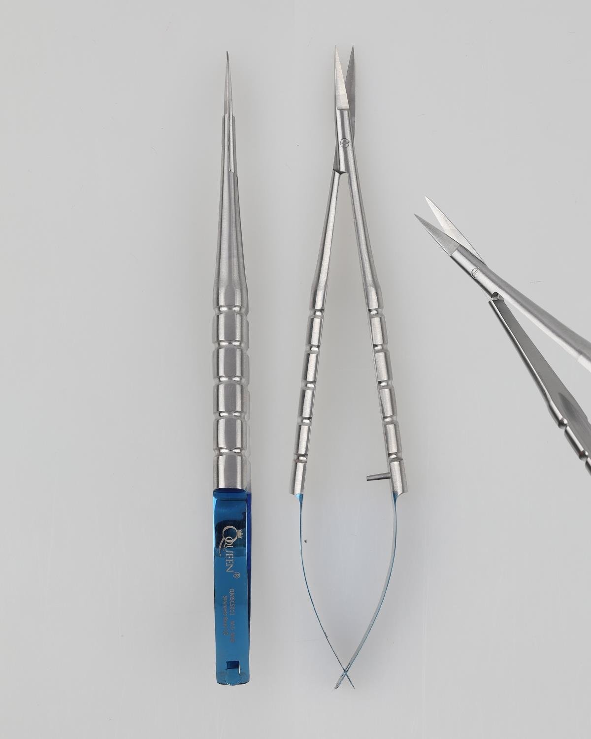 Queen TC Tungsten Carbide Düz Cerrahi Makas Castroviejo 14cm - QMSCS011