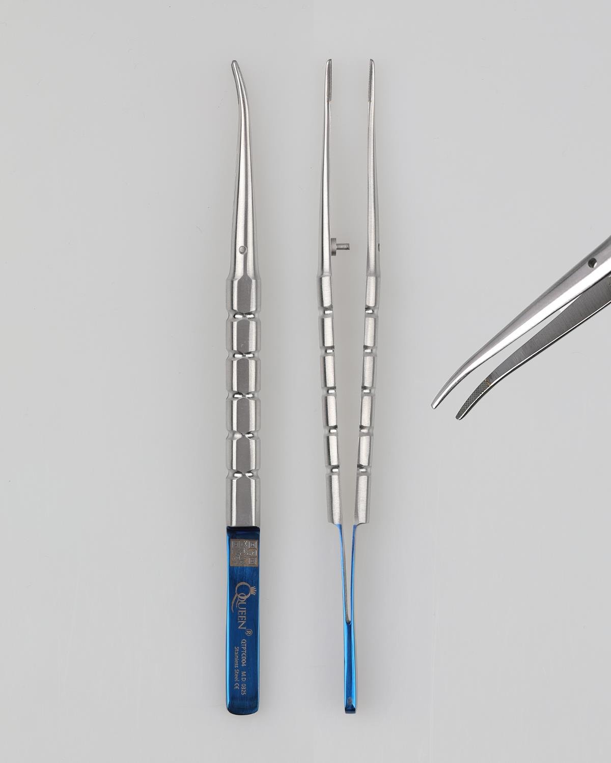 Queen TC Tungsten Carbide Düz Dişsiz Penset 0-4mm 14cm - QTPTC004