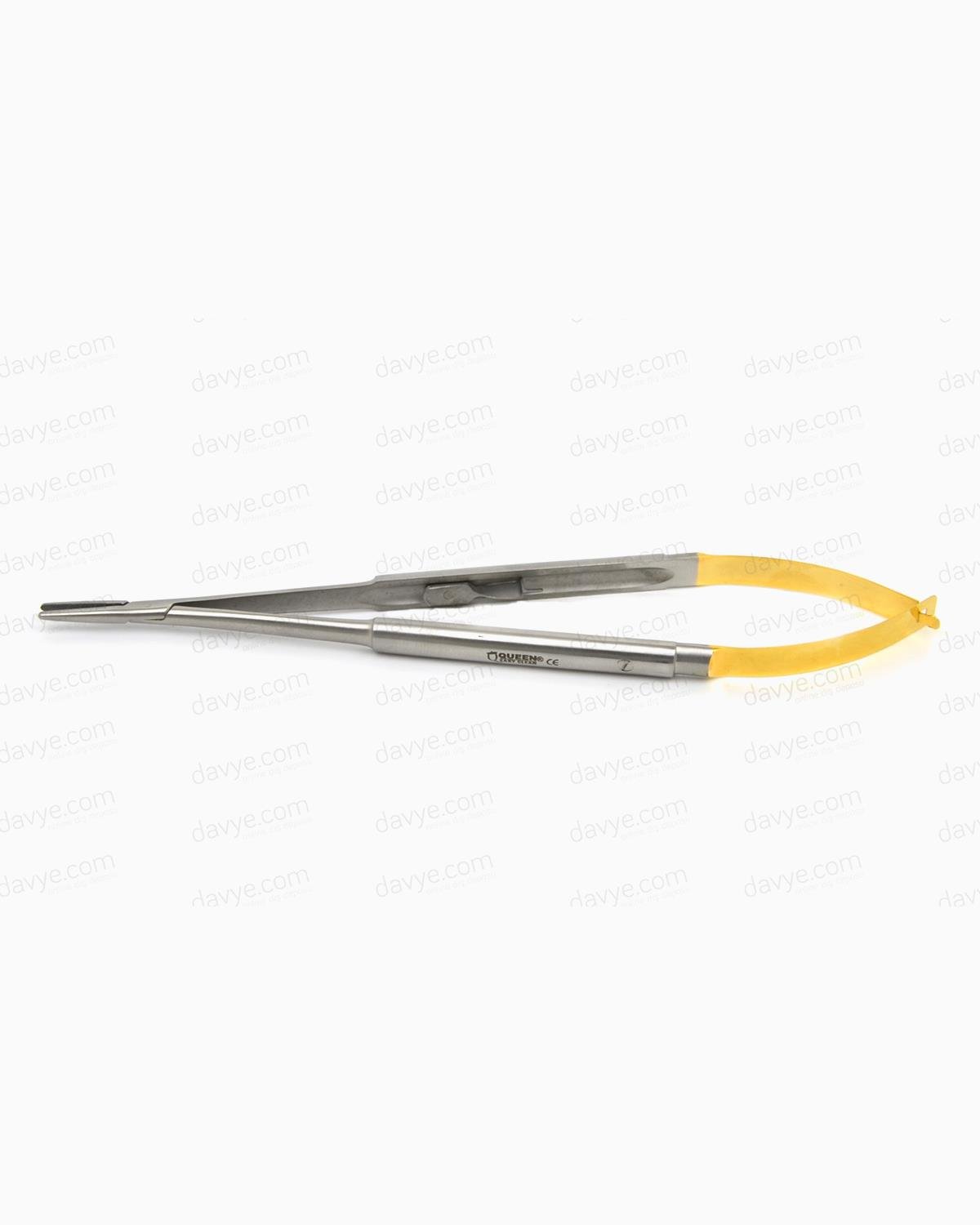 Queen TC Tungsten Carbide Düz Mikro Portegü Castroviejo 18cm - QMNHECTC6626