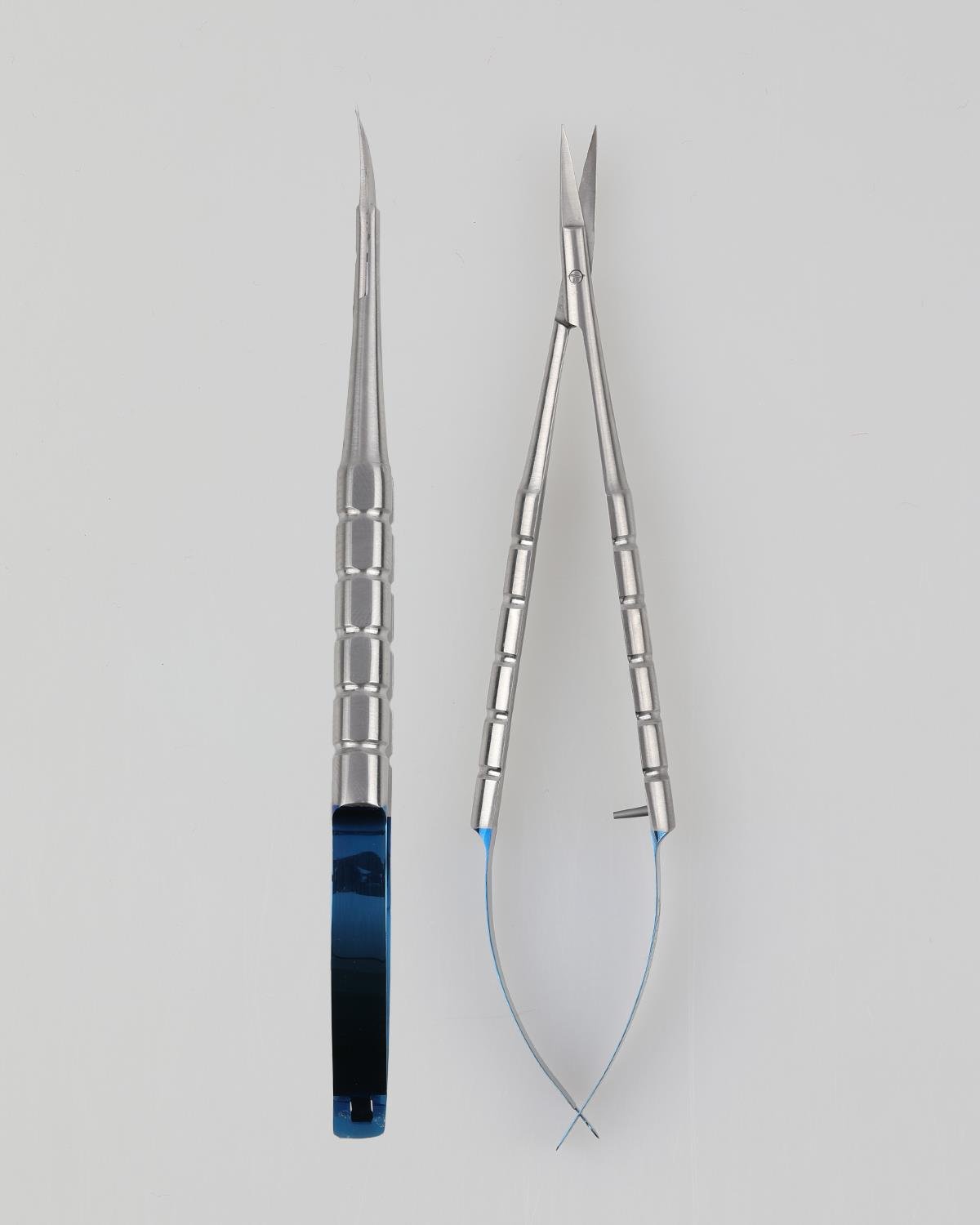 Queen TC Tungsten Carbide Eğri Cerrahi Makas Castroviejo 14cm - QMSCS012