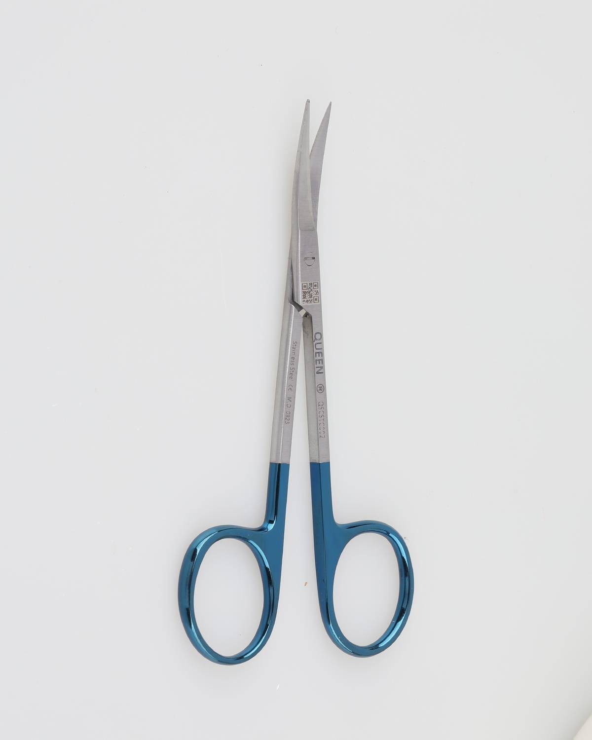 Queen TC Tungsten Carbide Eğri Cerrahi Makas Iris 11 5cm - QSCSTC002