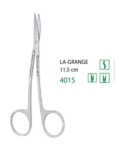 S Eğri Cerrahi Makas La Grange 11,5cm