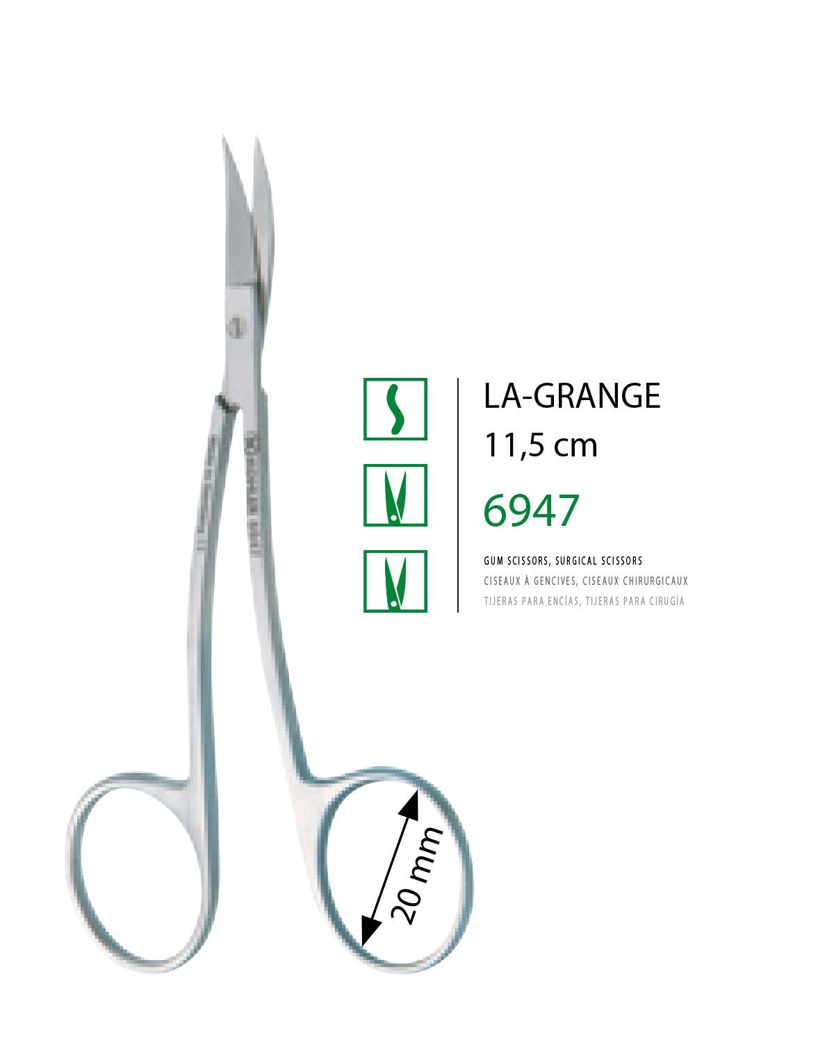 S Eğri Cerrahi Makas La Grange 11,5cm