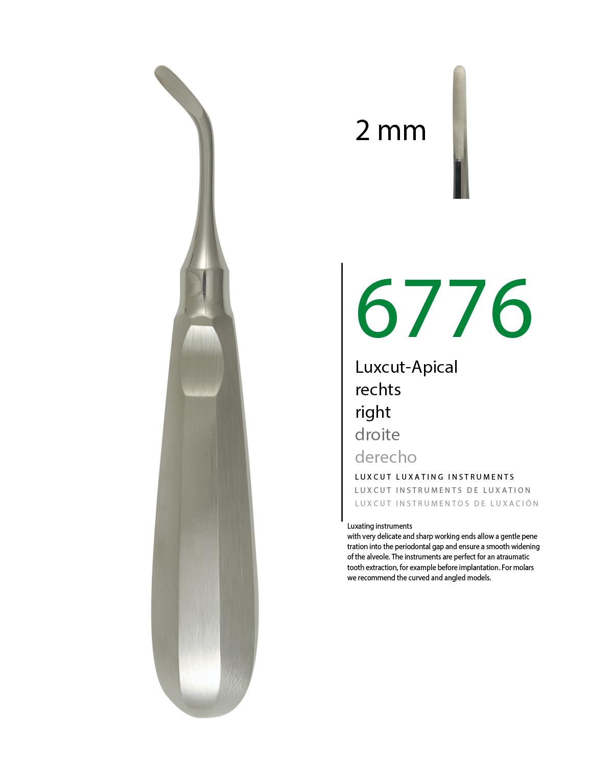 Sağ Lüxatör Elevatör LUXCUT 2mm