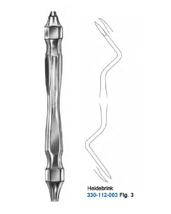Sağ-Sol Apekso Heidbrink Elevatör Heidebrink 2mm 20cm